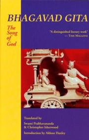 Cover of: The Song of God Bhagavad Gita by Swami Prabhavananda