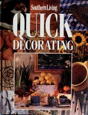 Cover of: Southern living quick decorating