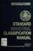 Cover of: Standard industrial classification manual