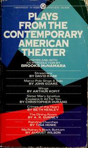 Cover of: Plays from the contemporary American theater
