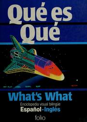 Cover of: Qué es qué = What's What by Reginald Bragonier