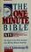 Cover of: The one-minute Bible