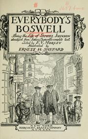 Cover of: Everybody's Boswell by James Boswell