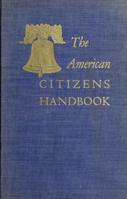 Cover of: The American citizens handbook ... by Morgan, Joy Elmer
