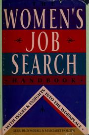Cover of: The women's job search handbook by Gerri M. Bloomberg