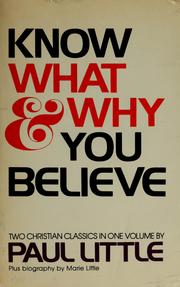 Cover of: Paul Little's Why & what book. by Little, Paul E.