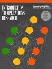 Introduction to operations research by Frederick S. Hillier