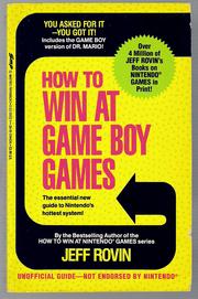 Cover of: How to Win at Game Boy Games by Jeff Rovin