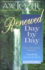 Cover of: Renewed day by day by A. W. Tozer