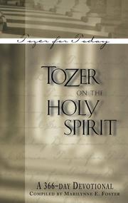 Cover of: Tozer on the Holy Spirit by A. W. Tozer