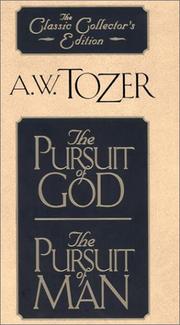 Cover of: Pursuit of God/the Pursuit of Man