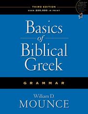 Cover of: Basics of biblical Greek grammar