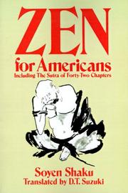 Cover of: Zen for Americans (Open Court Paperback) by Soyen Shaku