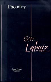 Cover of: Theodicy by Gottfried Wilhelm Leibniz