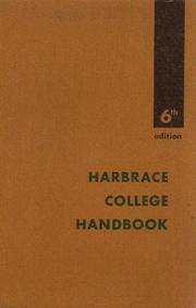 Cover of: Harbrace College Handbook  Brief by Winifred Bryan Horner, Suzanne Strobeck Webb, Robert Keith Miller