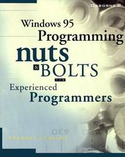 Cover of: Windows 95 programming nuts & bolts by Herbert Schildt