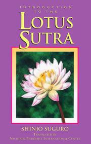 Cover of: Introduction to the Lotus Sutra by Shinjō Suguro