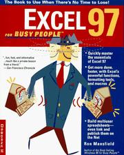 Cover of: Excel 97 for Busy People: The Book to Use When There's No Time to Lose! (For Busy People)