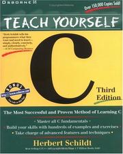 Cover of: Teach yourself C
