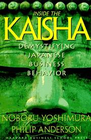 Cover of: Inside the Kaisha by Noboru Yoshimura