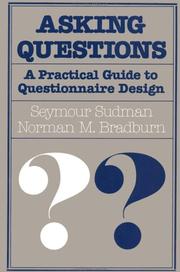 Asking questions by Seymour Sudman