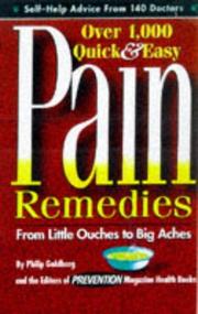 Cover of: Over 1,000 Quick and Easy Pain Remedies from Little Ouches to Big Aches