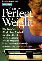 Cover of: Prevention's your perfect weight by Mark Bricklin