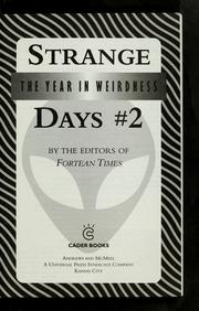 Cover of: Strange days #2 by by the editors of Fortean times