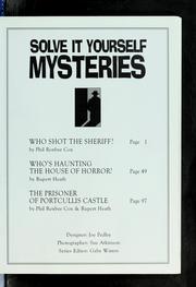 Cover of: The second Usborne book of solve it yourself mysteries by Phil Roxbee Cox