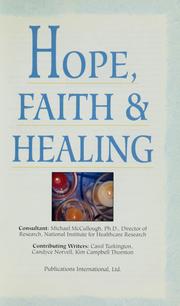 Cover of: Hope, faith & healing by Carol Turkington