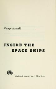 Cover of: Inside the Space Ships by George Adamski