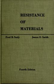 Cover of: Resistance of materials by Fred B. Seely
