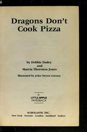 Cover of: Dragons don't cook pizza