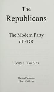 Cover of: The Republicans by Tony J Kocolas