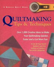 Cover of: Quiltmaking tips and techniques