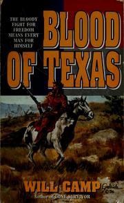 Cover of: Blood of Texas by Will Camp