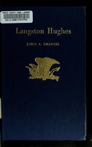 Cover of: Langston Hughes (Twayne's United States Authors Series)