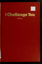 Cover of: I challenge you ...