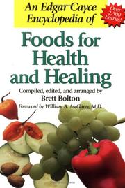 Cover of: An Edgar Cayce encyclopedia of foods for health and healing