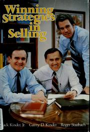 Cover of: Winning strategies in selling by Jack Kinder
