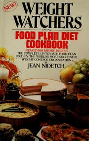 Cover of: Weight Watchers food plan diet cookbook by Jean Nidetch