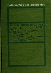 Cover of: Mathematics for electronics by Forrest L. Barker