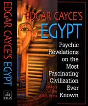 Cover of: Edgar Cayce's Egypt: Psychic Revelations on the Most Fascinating Civilization Ever Known