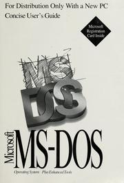 MS-DOS user's guide by Chris DeVoney