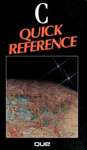 Cover of: C quick reference by Alan C. Plantz