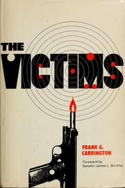 Cover of: The victims by Frank Carrington