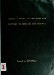 Cover of: Disaster planning: preparedness and recovery for libraries and archives