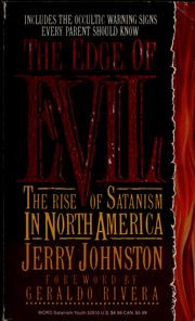 Cover of: The edge of evil by Johnston, Jerry