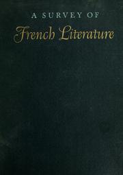 Cover of: A survey of French literature.