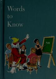Cover of: Words to know